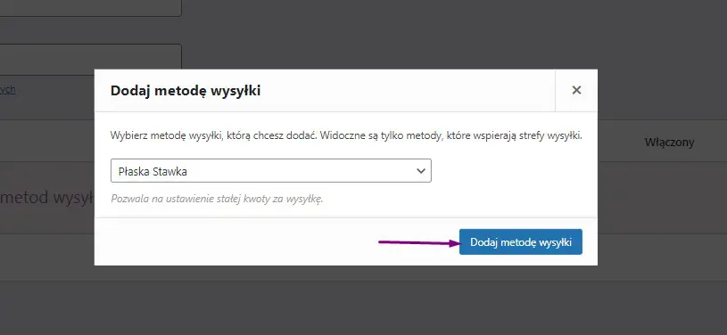 Dodawanie metody wysyłki WooCommerce