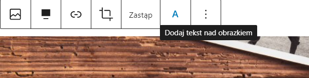 Dodawanie nagłówka na środku obrazu Gutenberg