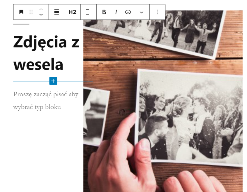 Edytor treści Gutenberg - dodawanie bloków