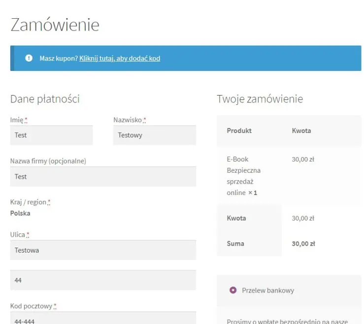 Kupowanie produktów wirtualnych w WooCommerce