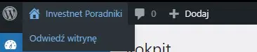 Pasek narzędzi szybki dostęp do witryny