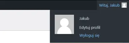 Wylogowanie z panelu administratora - pasek narzędzi