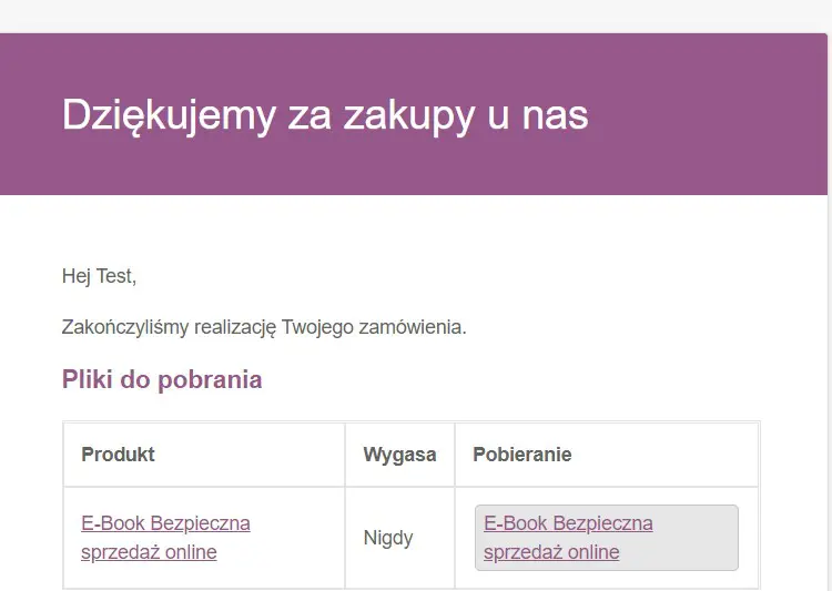 Zamówienie produktu wirtualnego w WooCommerce