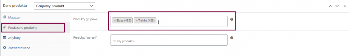 Produkty grupowe WooCommerce